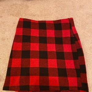 plaid skirt